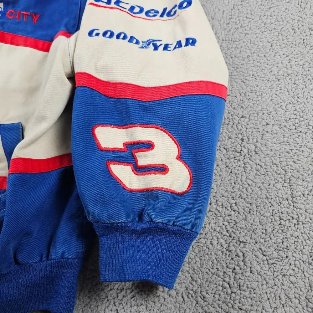 Vintage Jeff Hamilton Dale Earnhardt Jr Jacket Mens 2XL #3 Distressed Nascar 90s